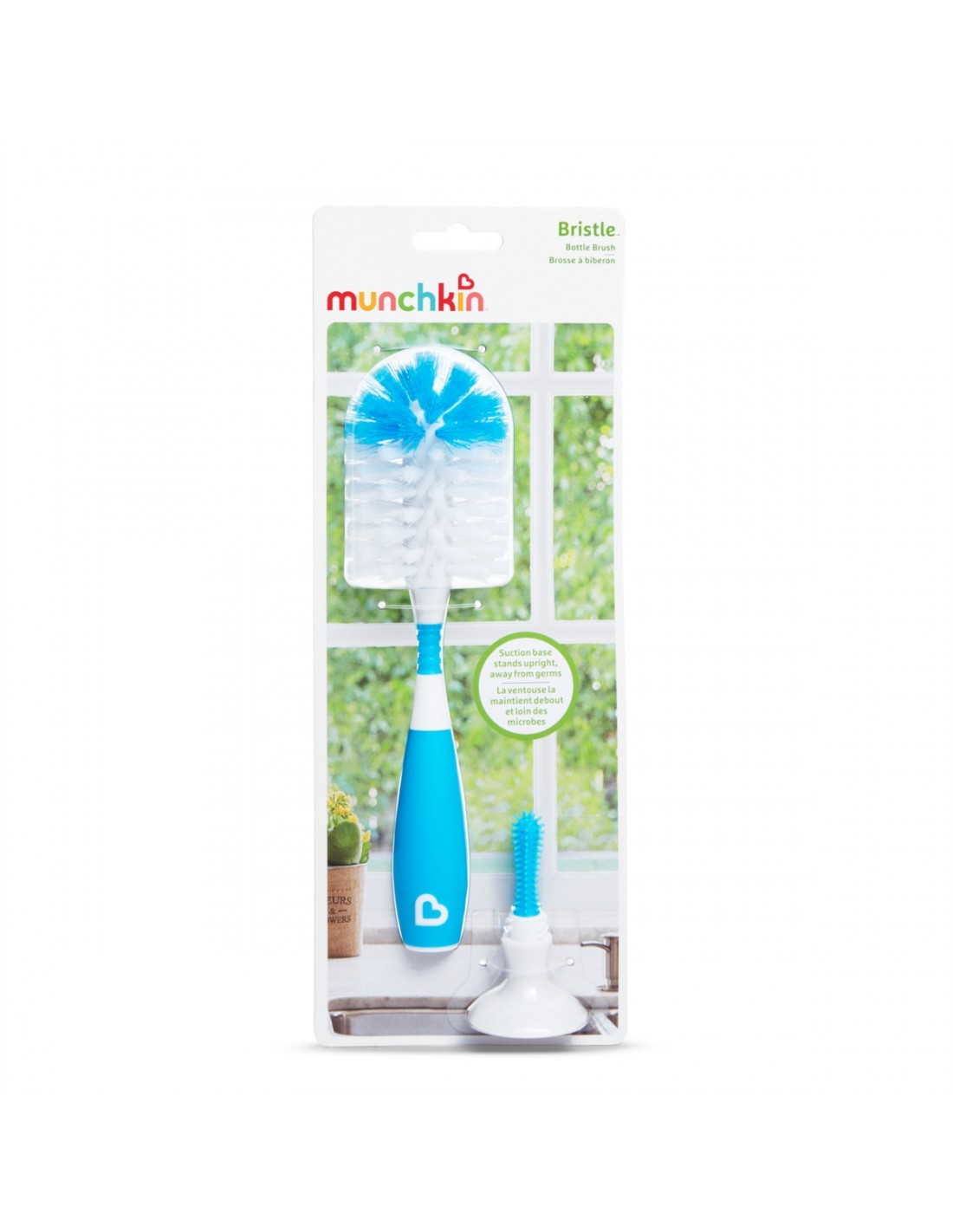 Βούρτσα Μπουκαλιών Μπλε Bristle Bottle Brush, Munchkin